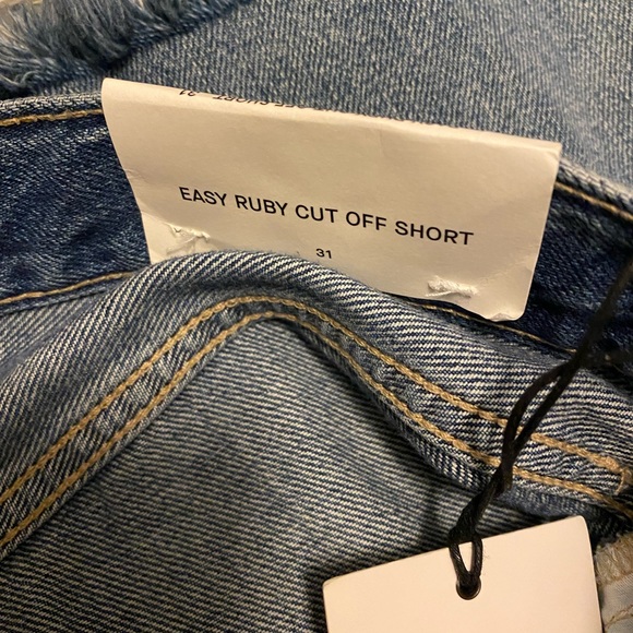 NWT 7 For All Mankind Easy Ruby Cut Off Shorts - Picture 6 of 8